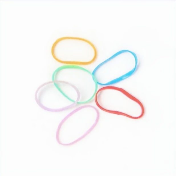 Molly & Rose Small Polyurethane Bands Brights Front View Individual