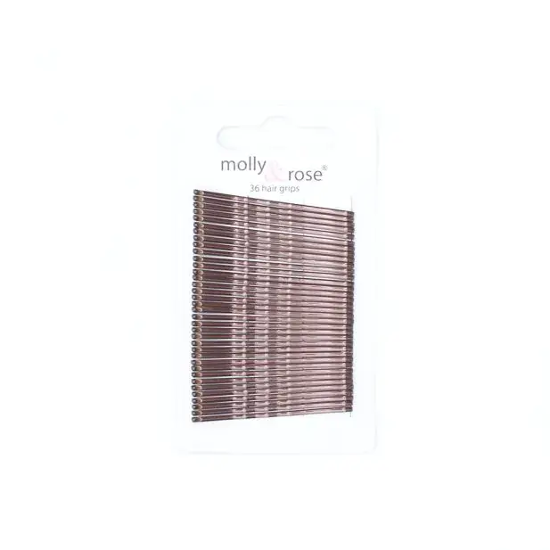 Molly & Rose Brown Kirby Grips 45mm