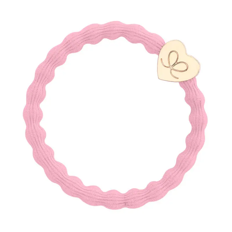 Thumbnail: byEloise Gold Heart Bubble Hair Elastic