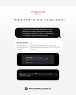 student work at Meraki Nails UK