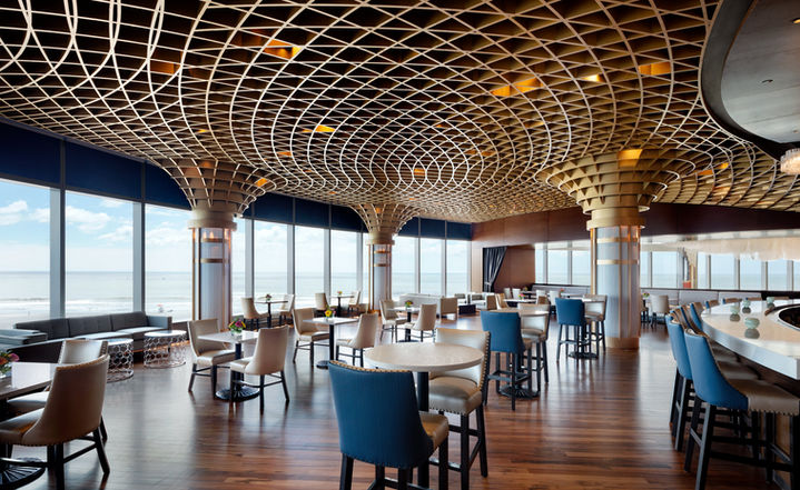 Ocean casino dining with views of the water