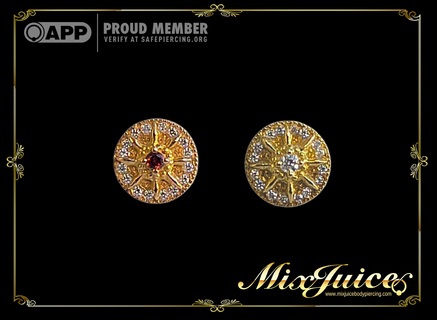 Threaded Compass with Gem Disk（ネジ式　コンパスウィズジェムディスク）