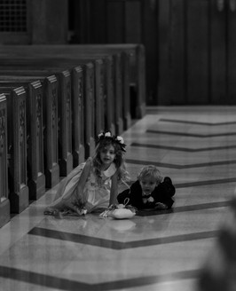 unconventional bride and groom at Cathedral of Christ the King Catholic wedding photos in Buckhead, Georgia