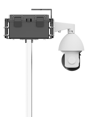 Side mounted security camera