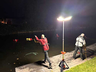 PL-200 lighting up search and rescue practice in Warwickshire