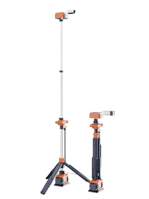 GD-300 Portable Device Power Platform supporting a security camera