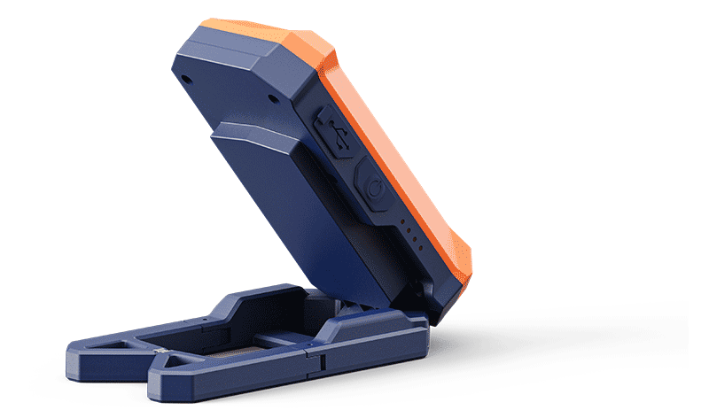 X3-MagClip Light back view showing clip