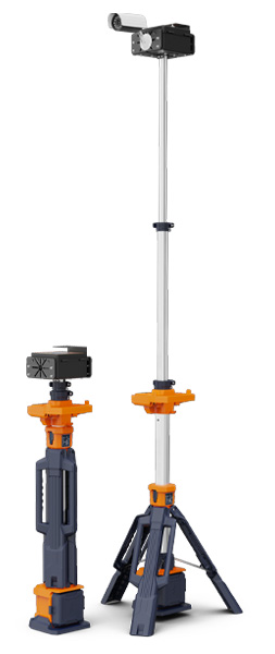 GD-200 fully extended and ready for transport when collapsed