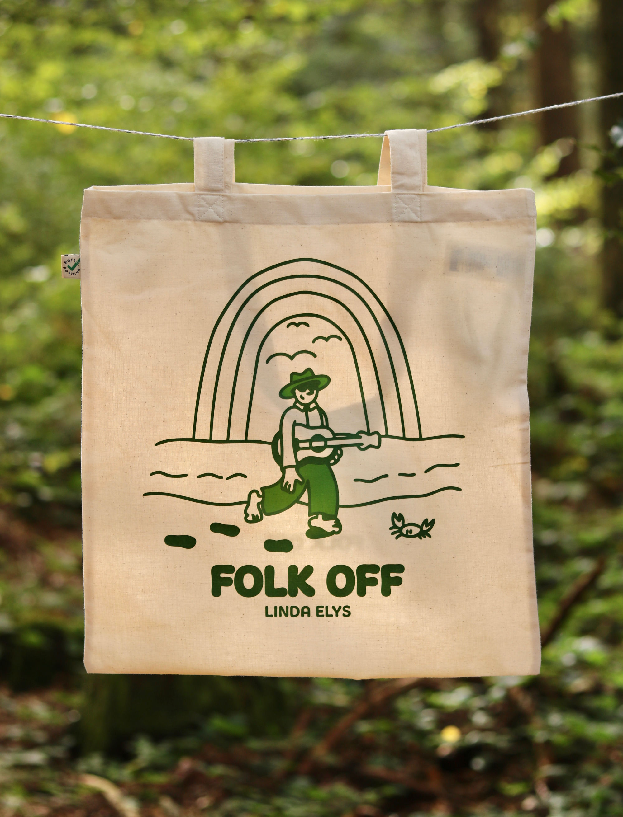 Bag - Folk Off - beige / green