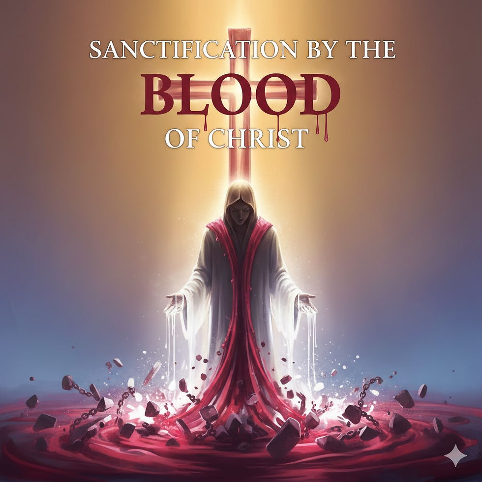 SANCTIFICATION BY THE BLOOD: THE ATONING BLOOD OF CHRIST