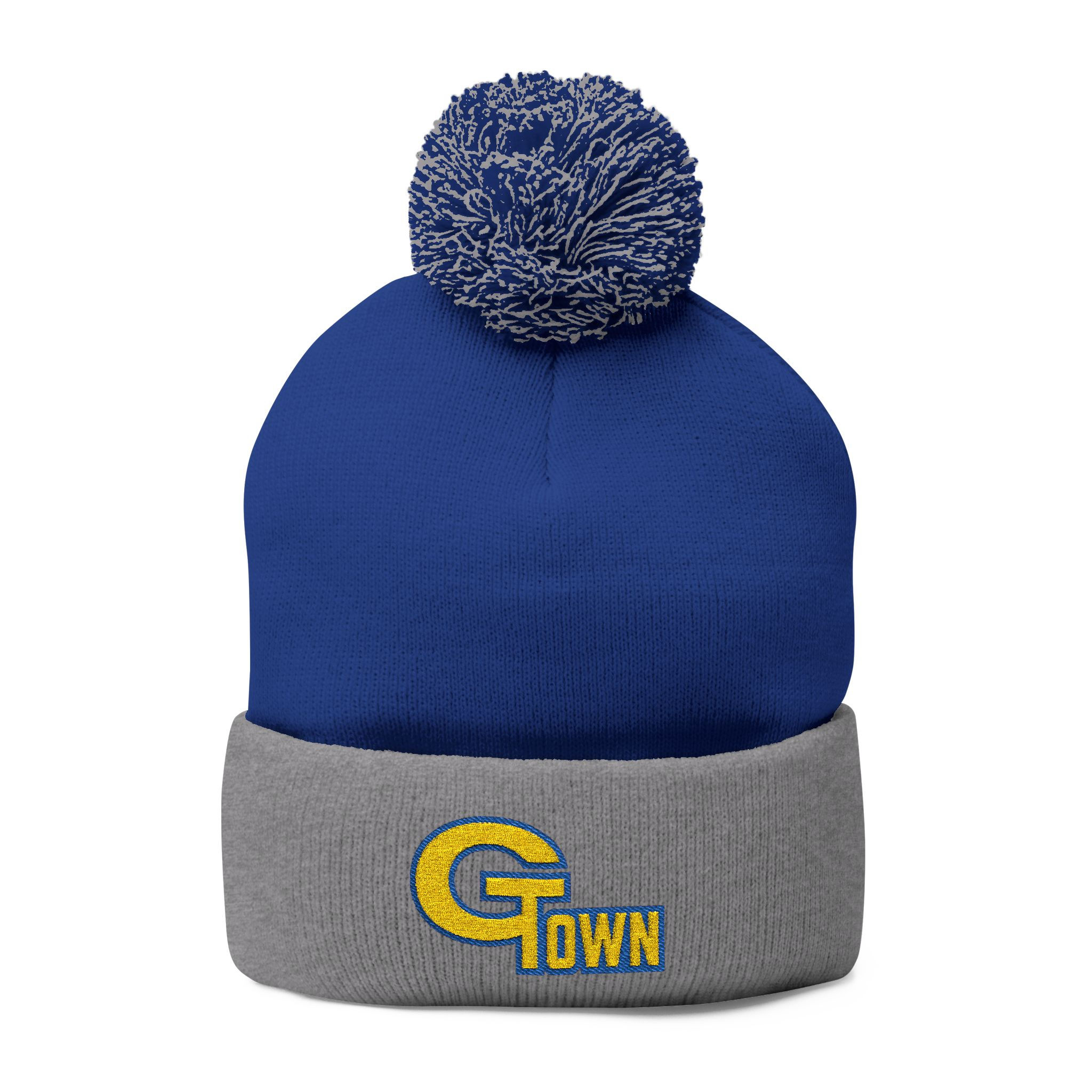GTown Pom-Pom Knit Cap (Embroidery)