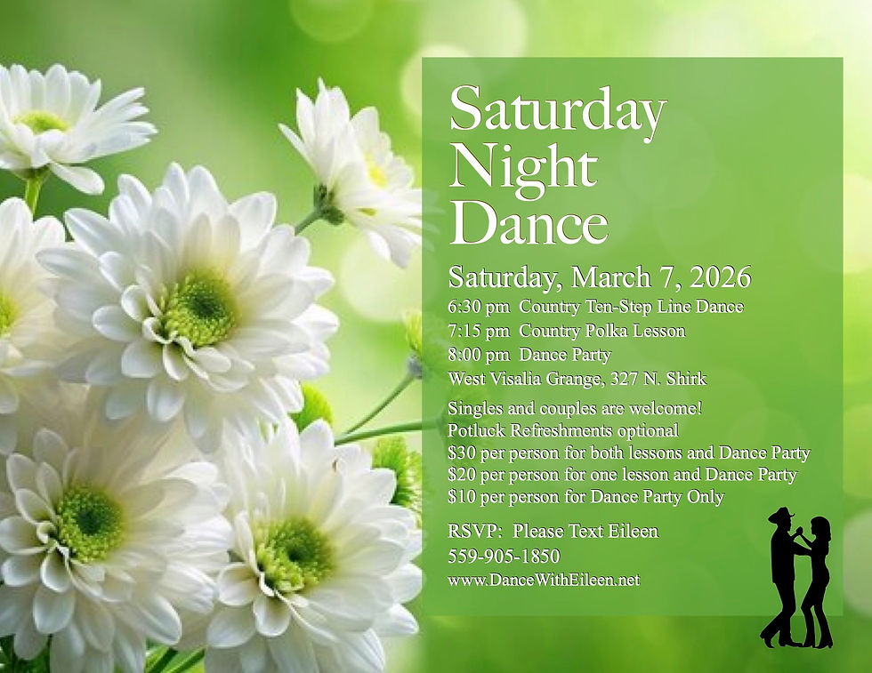 Saturday Night Dance and Polka Lesson