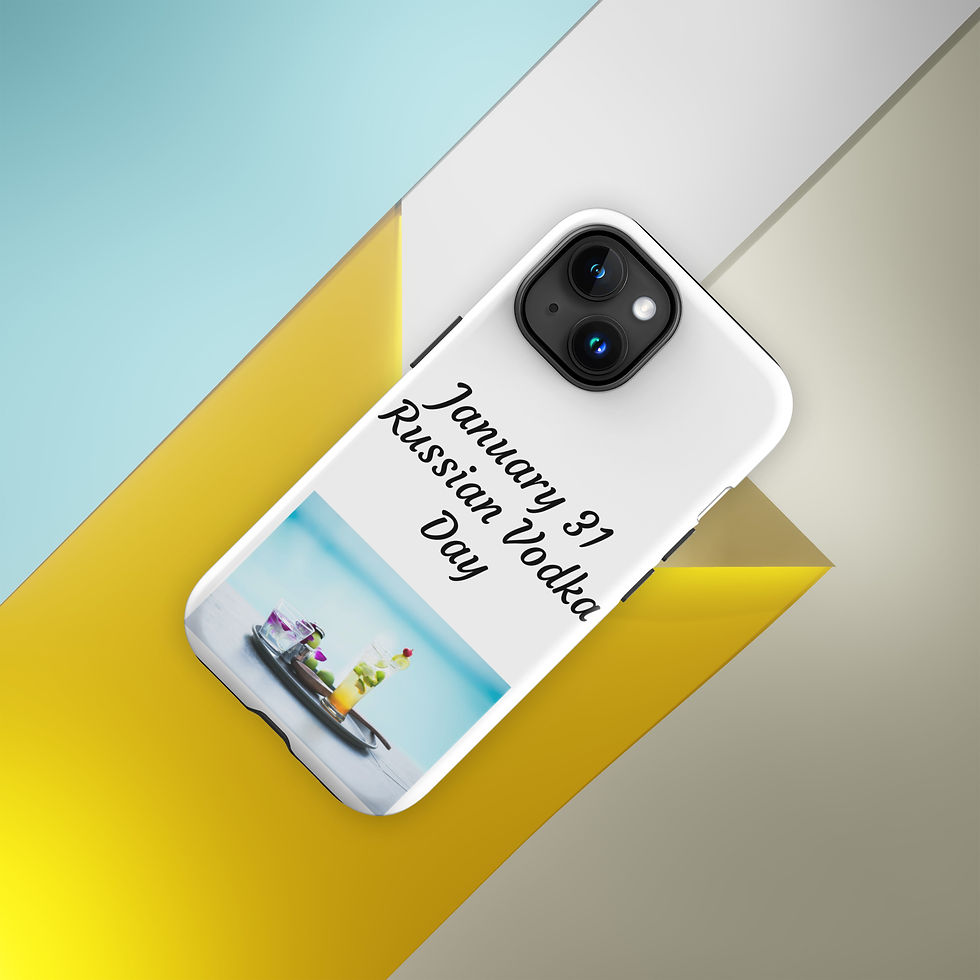 Thumbnail: Tough Case for iPhone® January 31 Russian Vodka Day