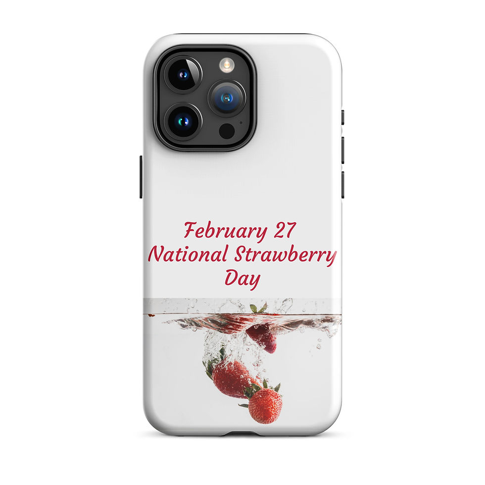 Thumbnail: Tough Case for iPhone® February 27 National Strawberry Day
