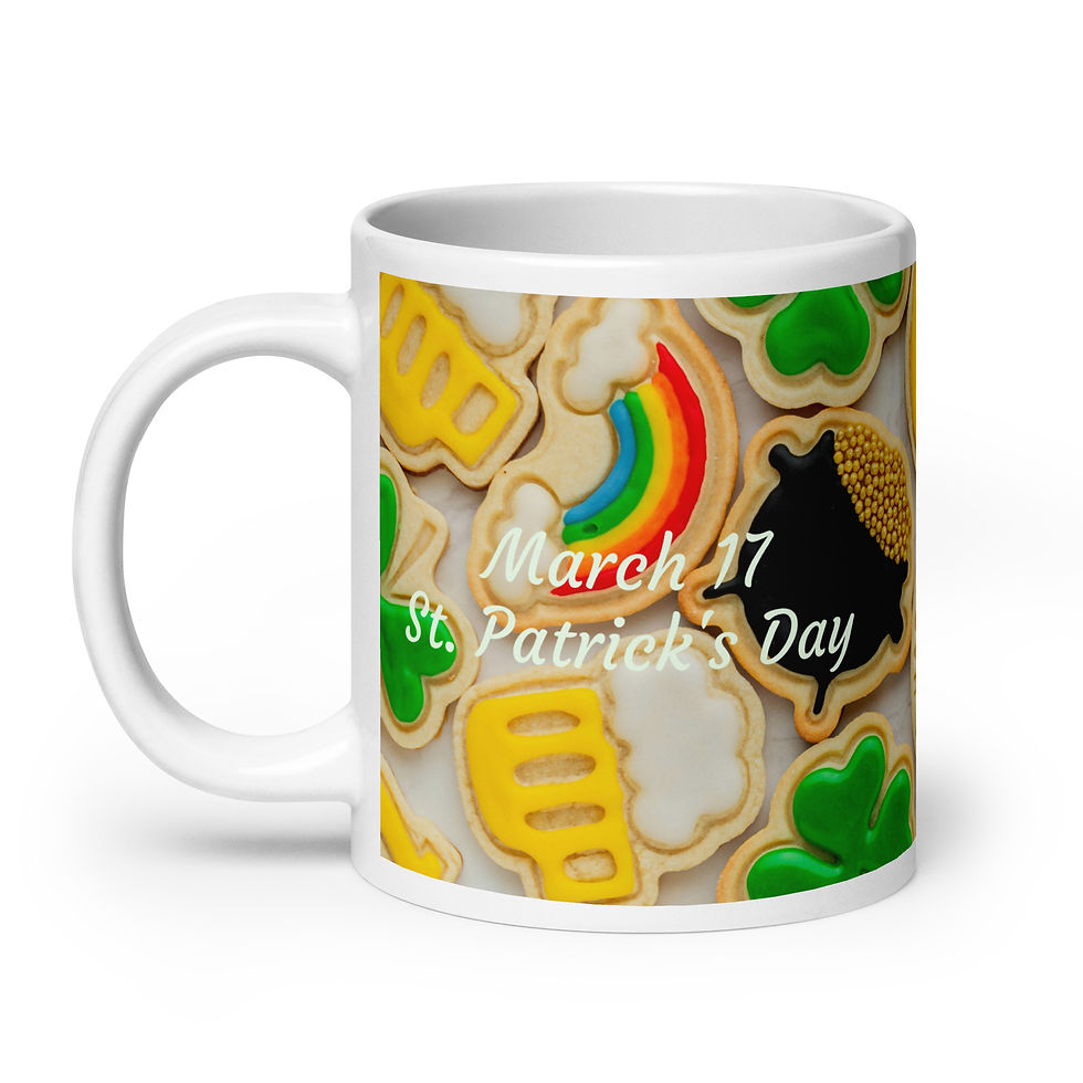 Thumbnail: White glossy mug March 17 St. Patrick's Day