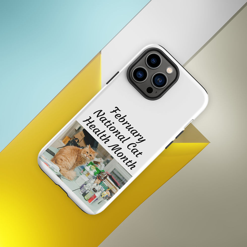 Thumbnail: Tough Case for iPhone® February National Cat Health Month