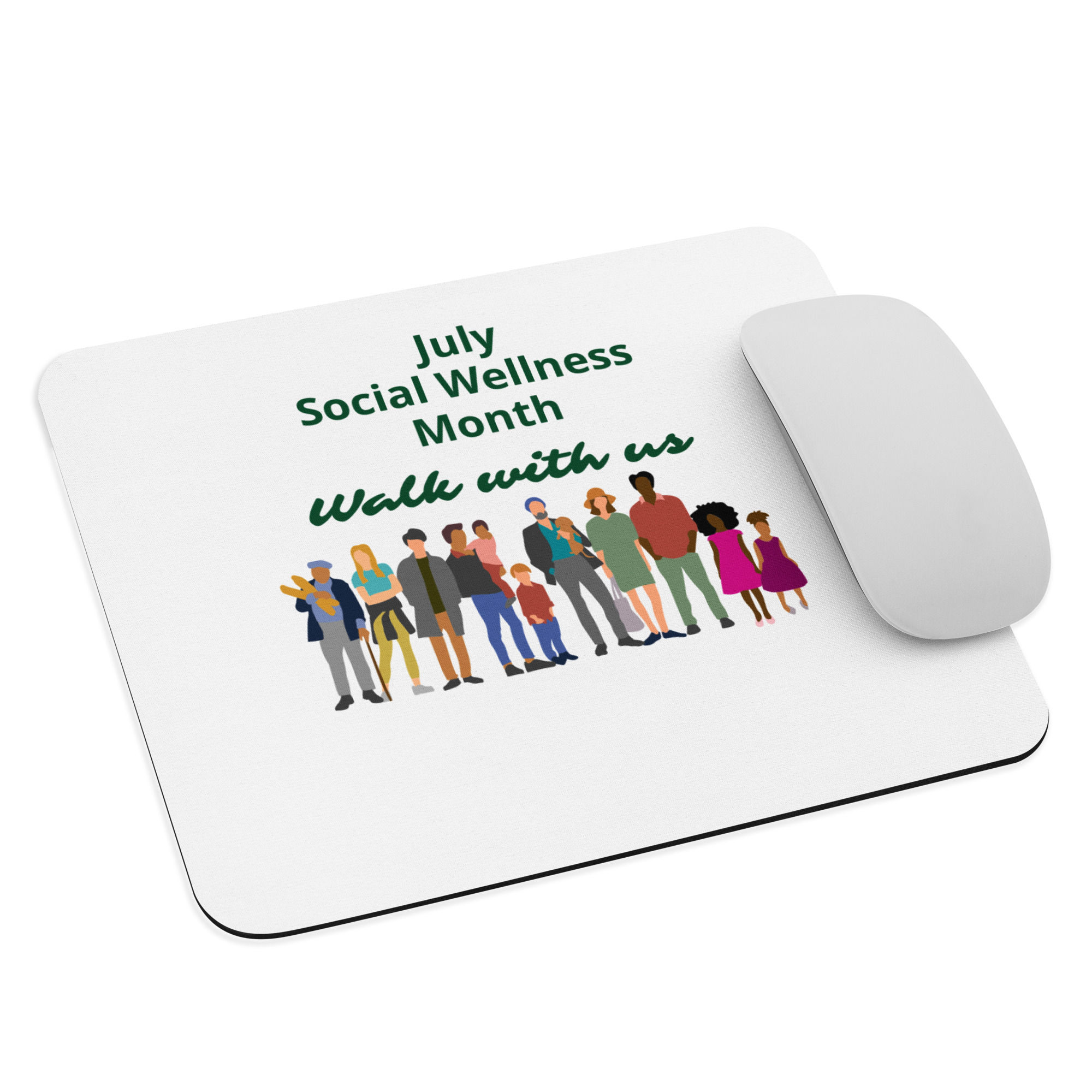 Mouse pad july social wellness month