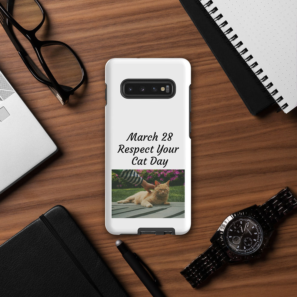 Thumbnail: Tough case for Samsung® March 28 Respect Your Cat Day