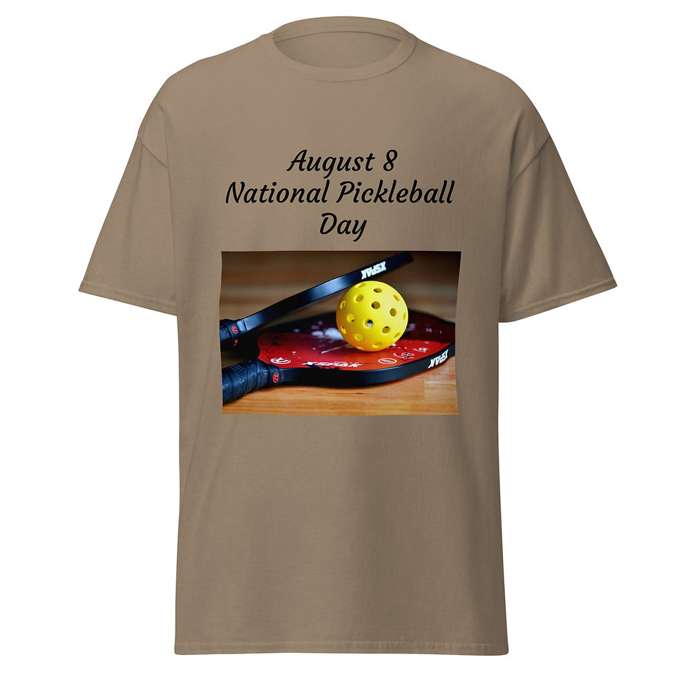Thumbnail: Unisex classic tee August 8 National Pickleball Day