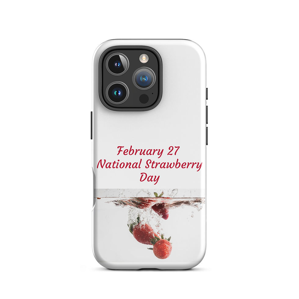 Thumbnail: Tough Case for iPhone® February 27 National Strawberry Day