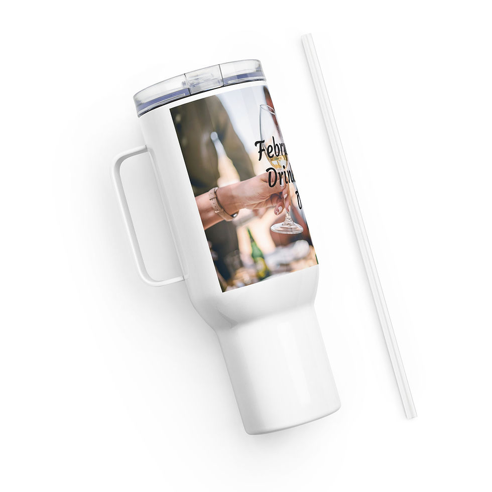 Thumbnail: Travel mug with a handle February 18 Drink Wine Day