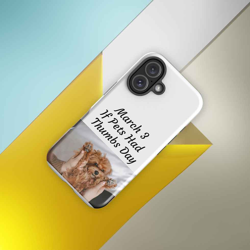 Thumbnail: Tough Case for iPhone® March 3 If Pets Had Thumbs Day