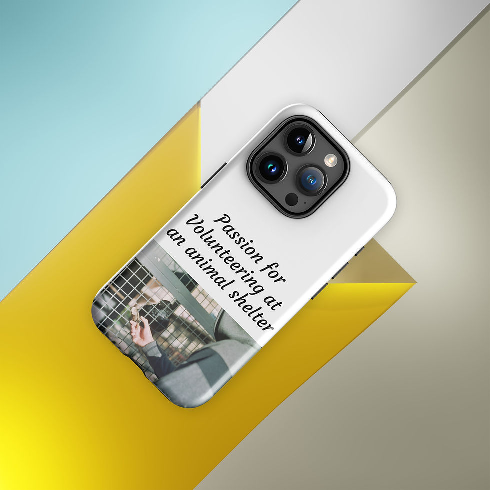 Thumbnail: Tough Case for iPhone® Passion for Volunteering at an Animal Shelter