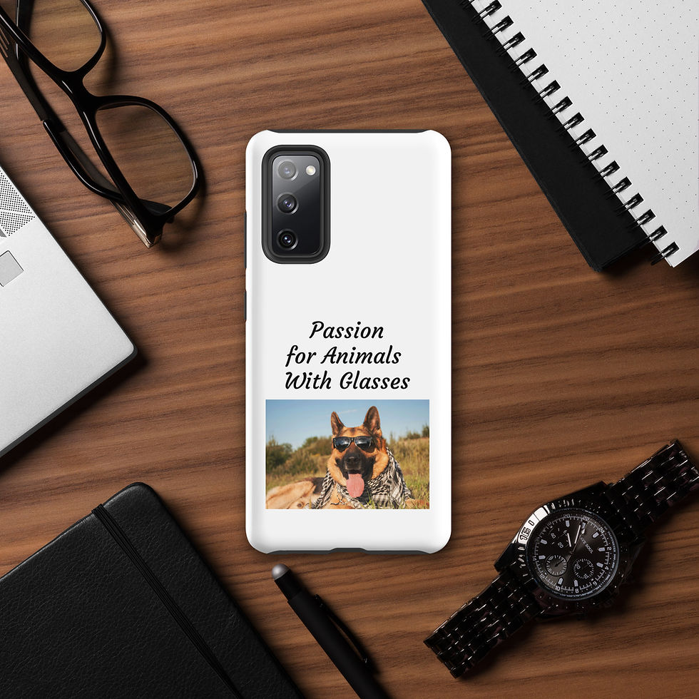 Thumbnail: Tough case for Samsung® Passion for Animals With Glasses