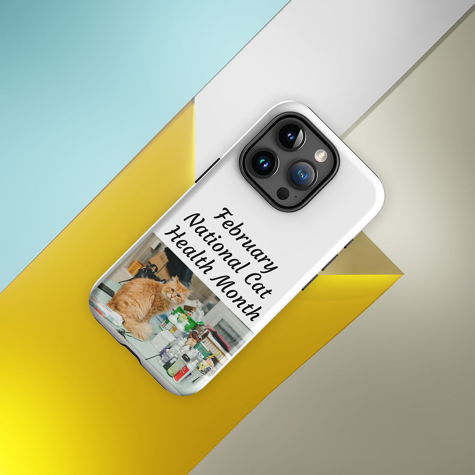 Thumbnail: Tough Case for iPhone® February National Cat Health Month