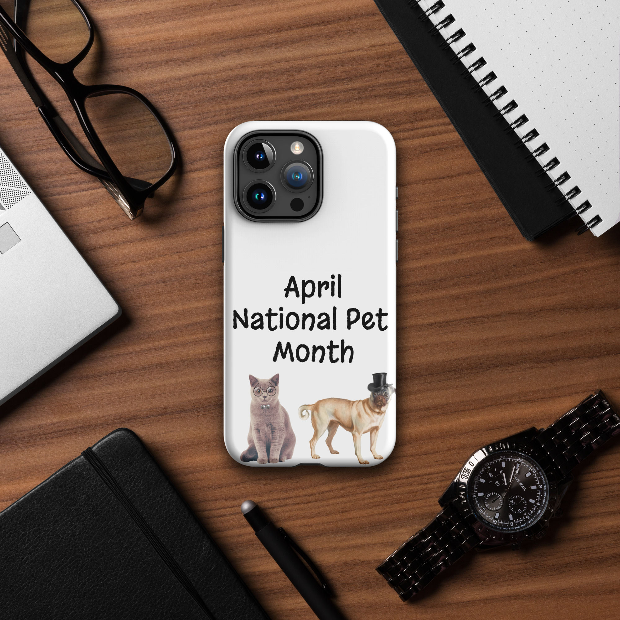 Tough Case for iPhone® April National Pet Month