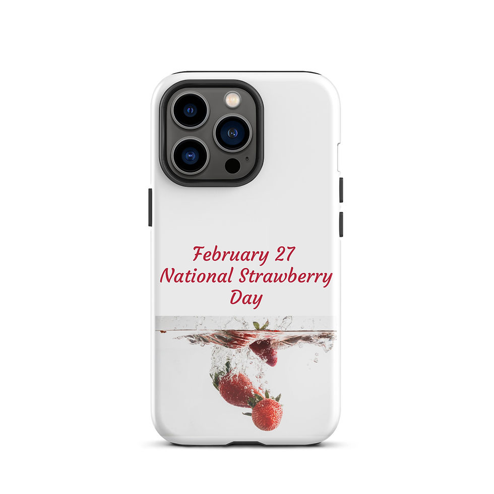 Thumbnail: Tough Case for iPhone® February 27 National Strawberry Day