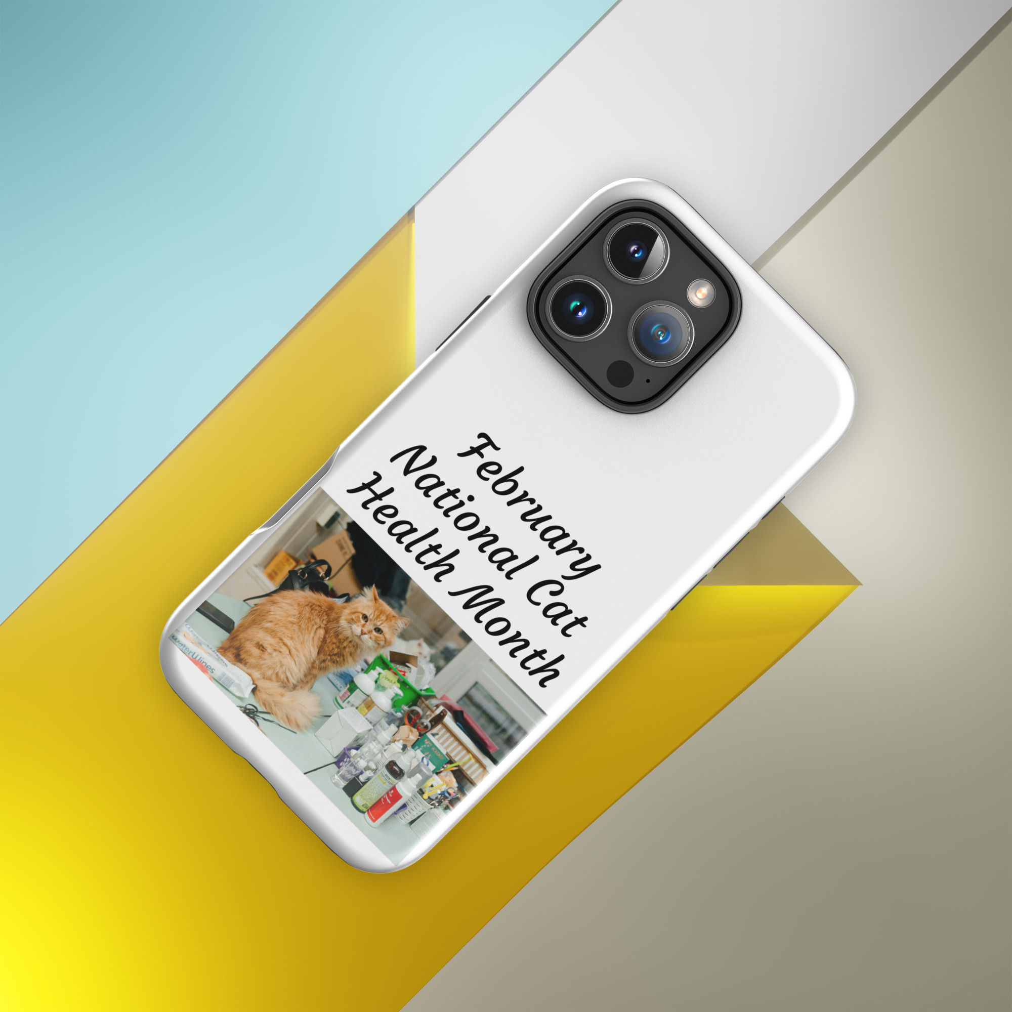 Tough Case for iPhone® February National Cat Health Month