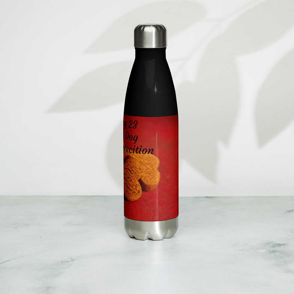 Thumbnail: Stainless steel water bottle February 23 National Dog Biscuit Appreciation Day