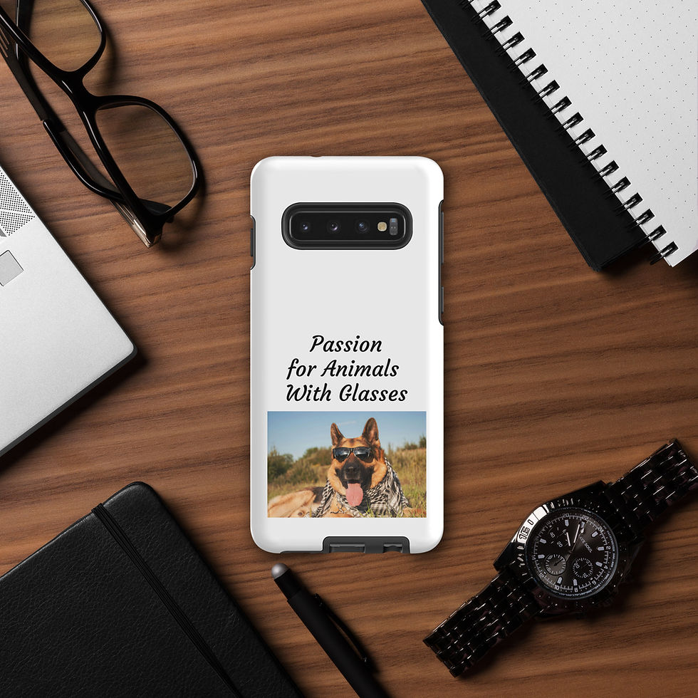 Thumbnail: Tough case for Samsung® Passion for Animals With Glasses