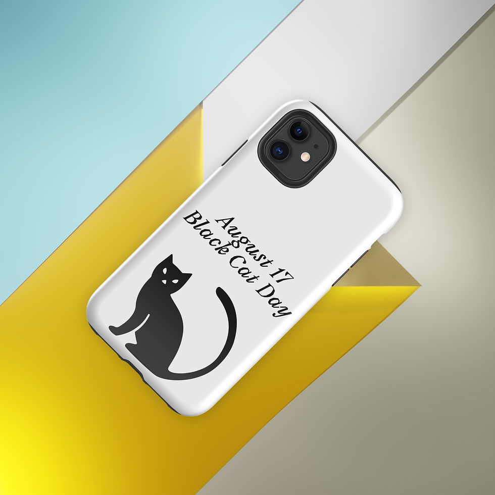 Thumbnail: Tough Case for iPhone® August 17 Black Cat Day