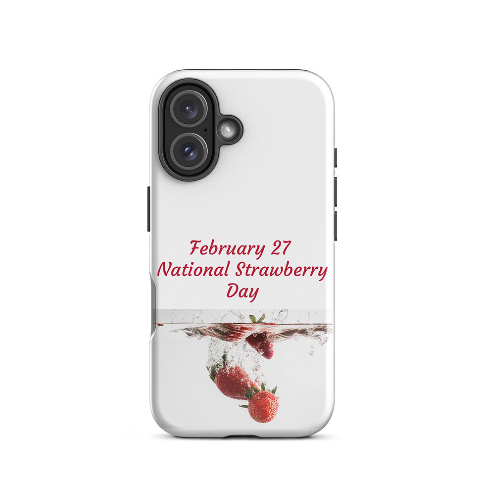 Thumbnail: Tough Case for iPhone® February 27 National Strawberry Day