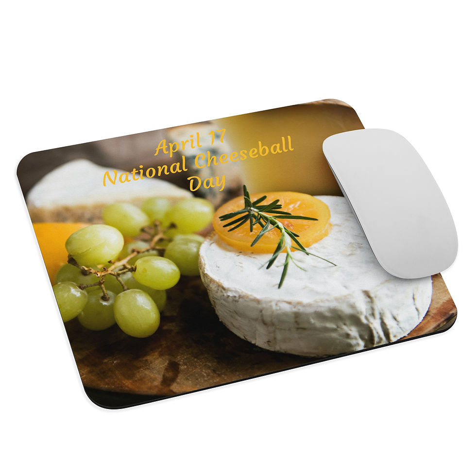 Mouse pad April 17 National Cheeseball Day