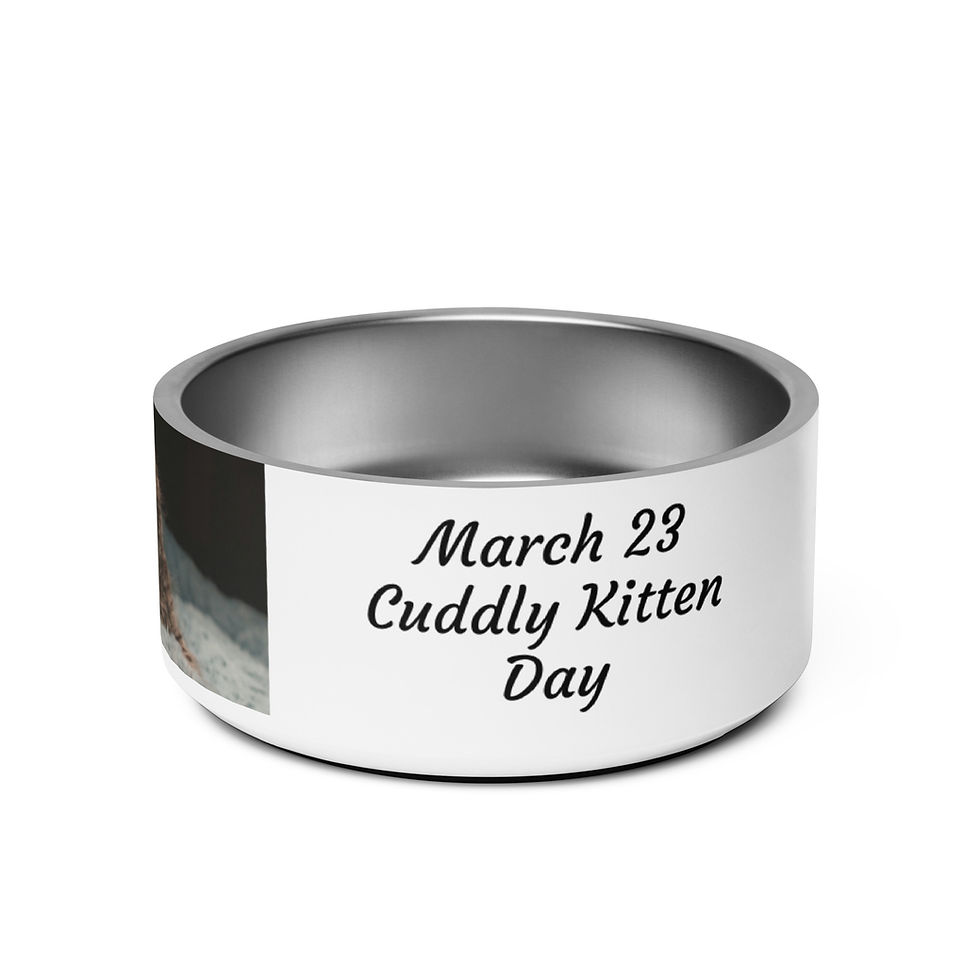 Thumbnail: Pet bowl March 23 Cuddly Kitten Day