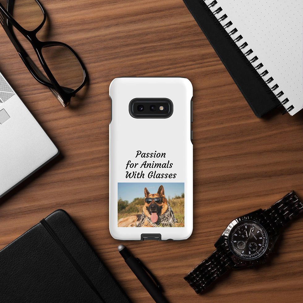 Thumbnail: Tough case for Samsung® Passion for Animals With Glasses