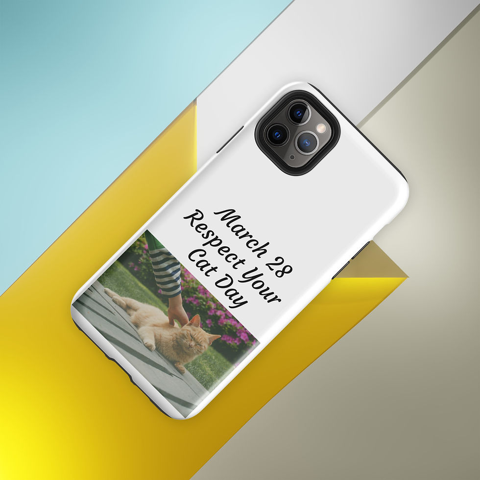 Thumbnail: Tough Case for iPhone® March 28 Respect Your Cat Day