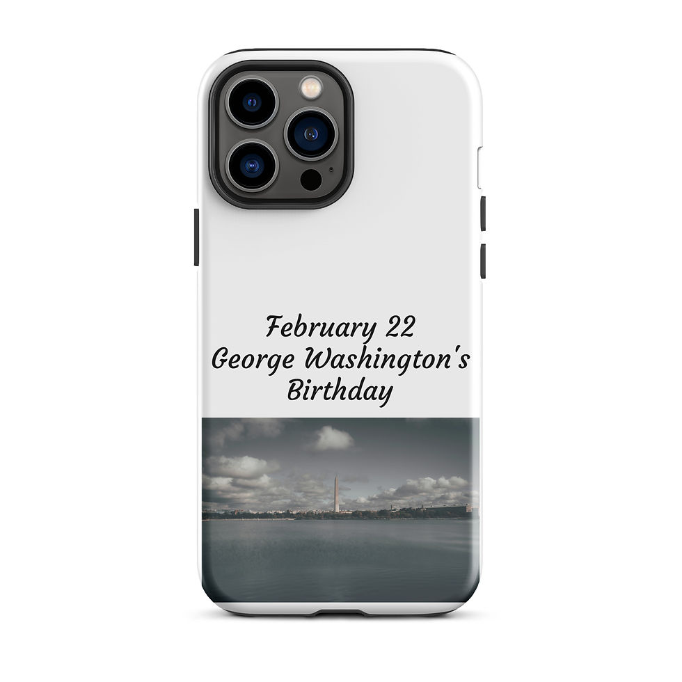 Thumbnail: Tough Case for iPhone® February 22 George Washington's Birthday
