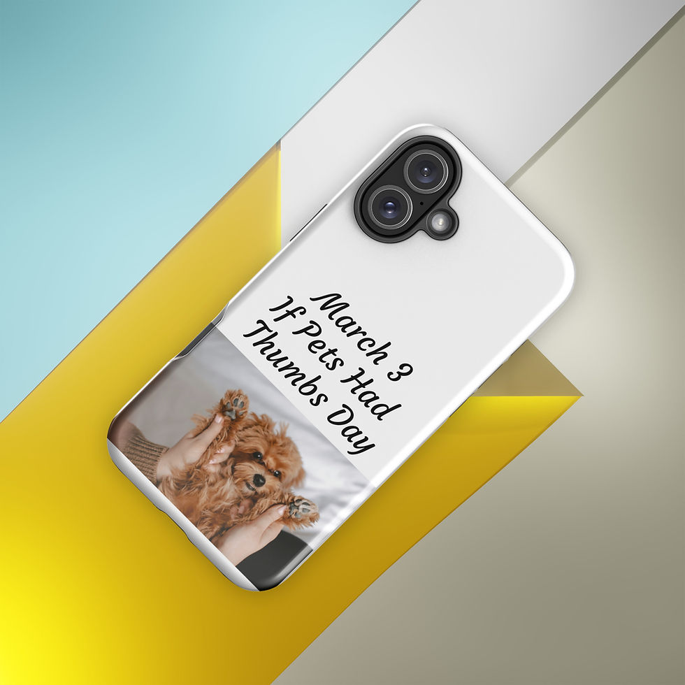 Thumbnail: Tough Case for iPhone® March 3 If Pets Had Thumbs Day