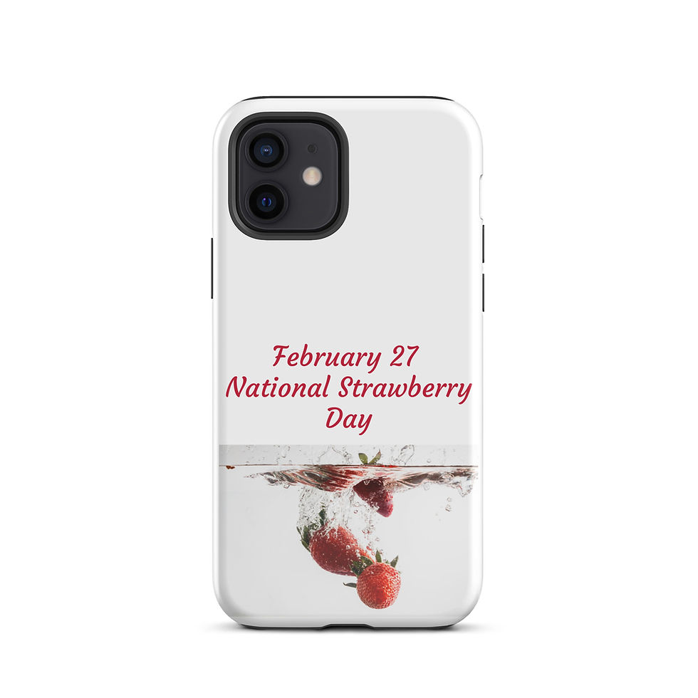 Thumbnail: Tough Case for iPhone® February 27 National Strawberry Day