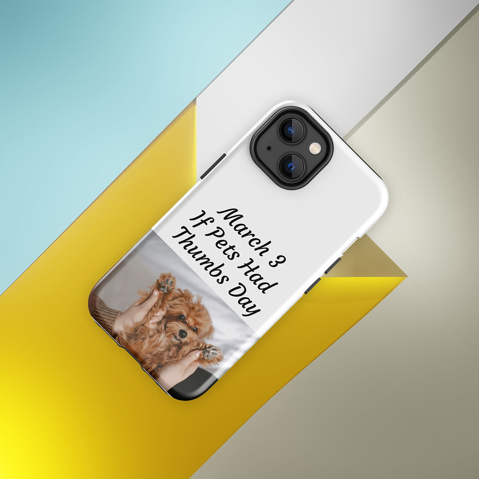 Thumbnail: Tough Case for iPhone® March 3 If Pets Had Thumbs Day