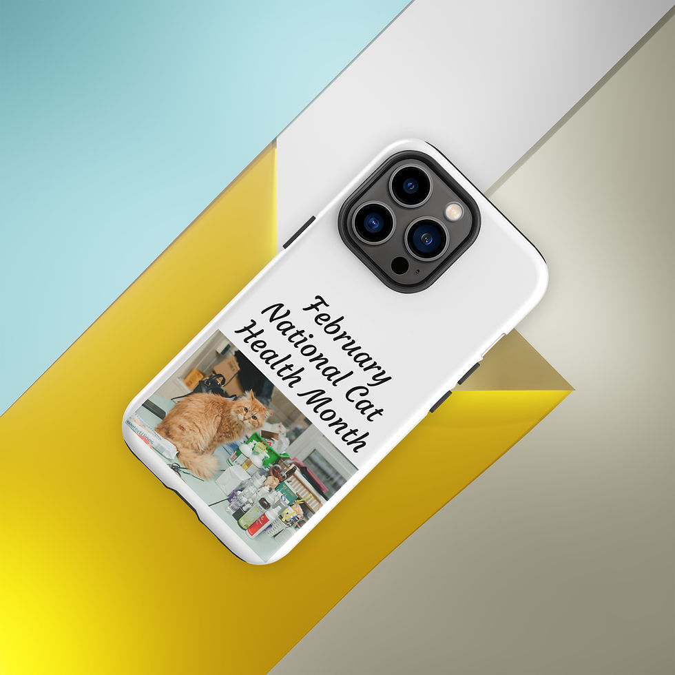 Thumbnail: Tough Case for iPhone® February National Cat Health Month