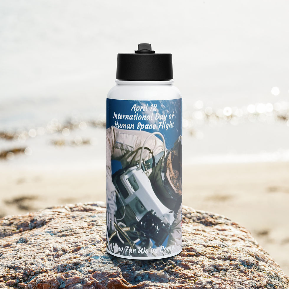 Thumbnail: Stainless steel water bottle April 12 National Day of Human Space Flight