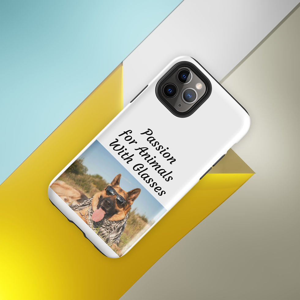 Thumbnail: Tough Case for iPhone® Passion for Animals with Glasses