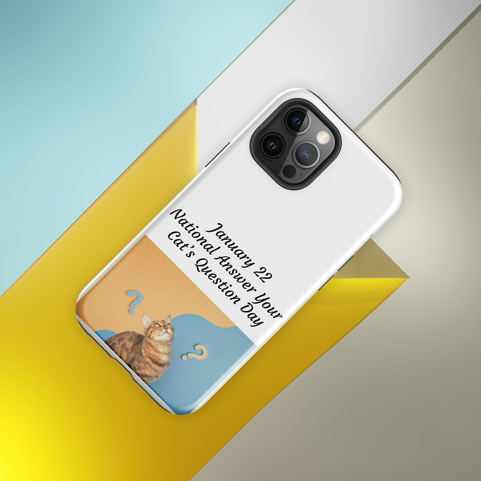 Thumbnail: Tough Case for iPhone® January 22 National Answer Your Cat's Question Day
