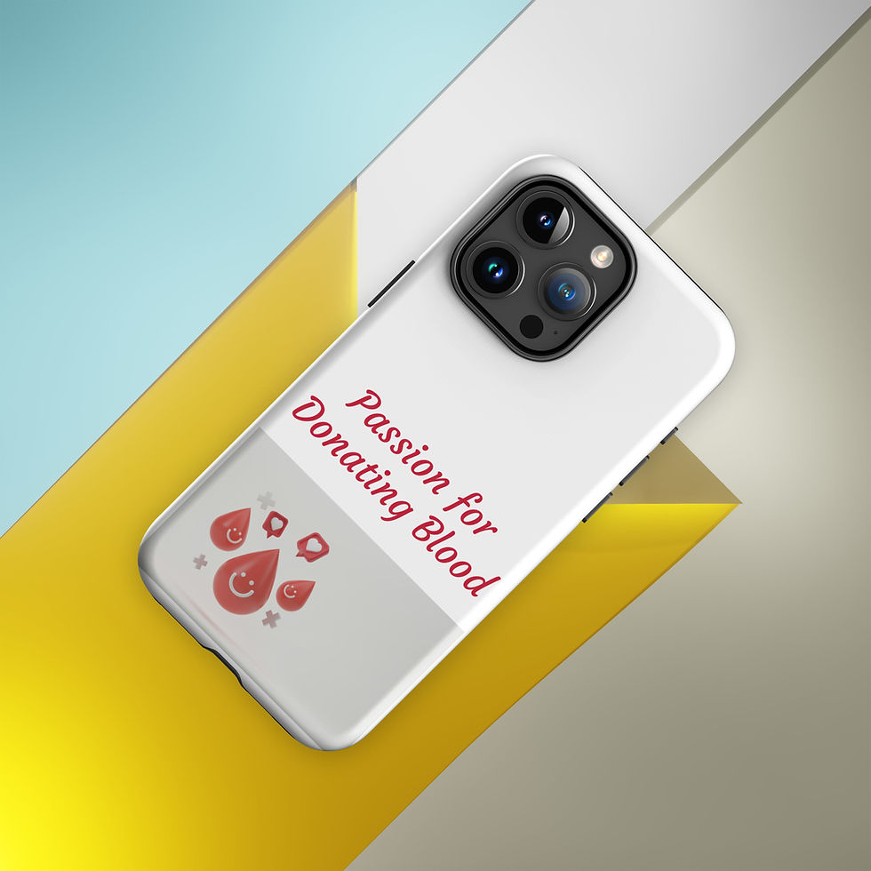 Thumbnail: Tough Case for iPhone® Passion for Donating Blood