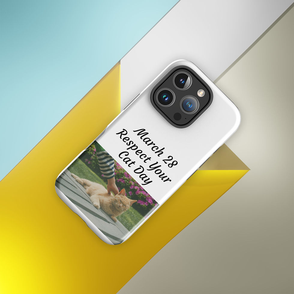 Thumbnail: Tough Case for iPhone® March 28 Respect Your Cat Day